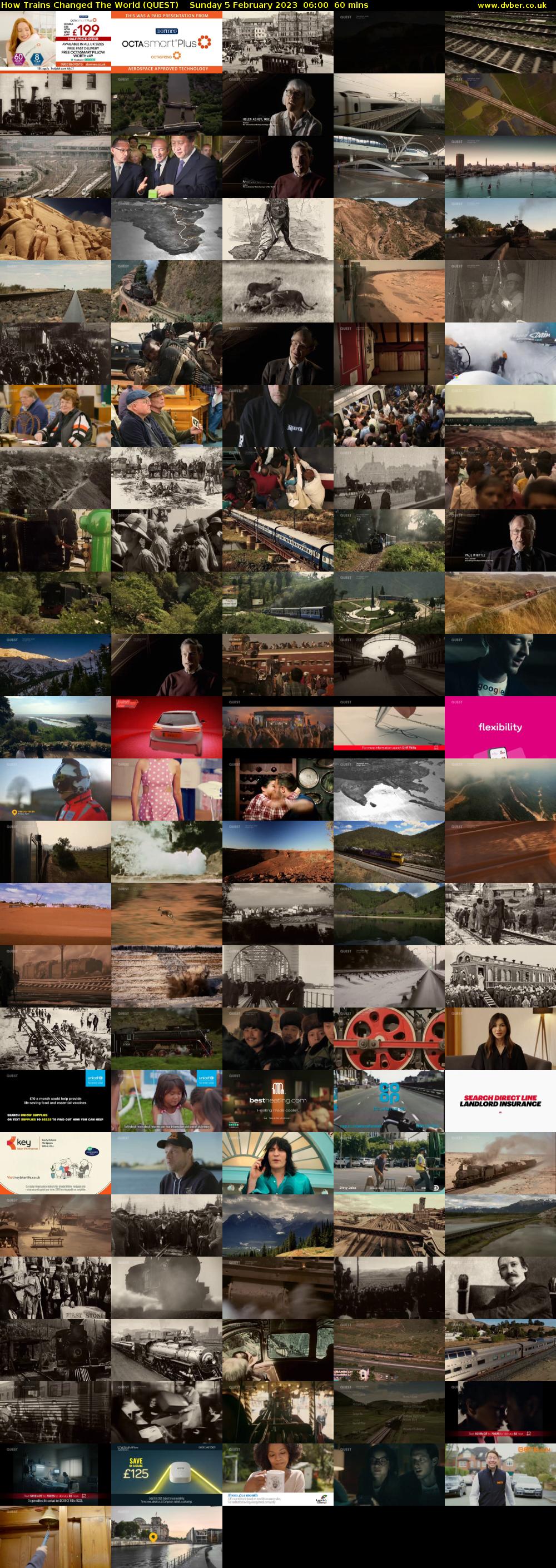 How Trains Changed The World (QUEST) Sunday 5 February 2023 06:00 - 07:00