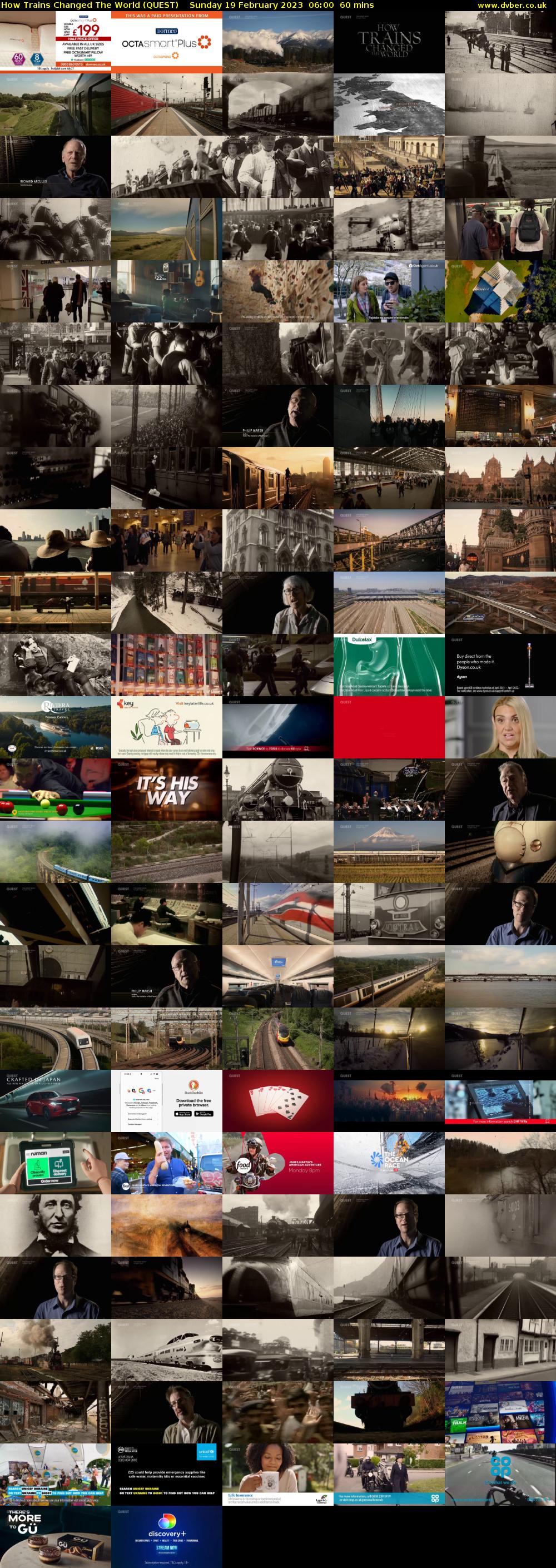 How Trains Changed The World (QUEST) Sunday 19 February 2023 06:00 - 07:00