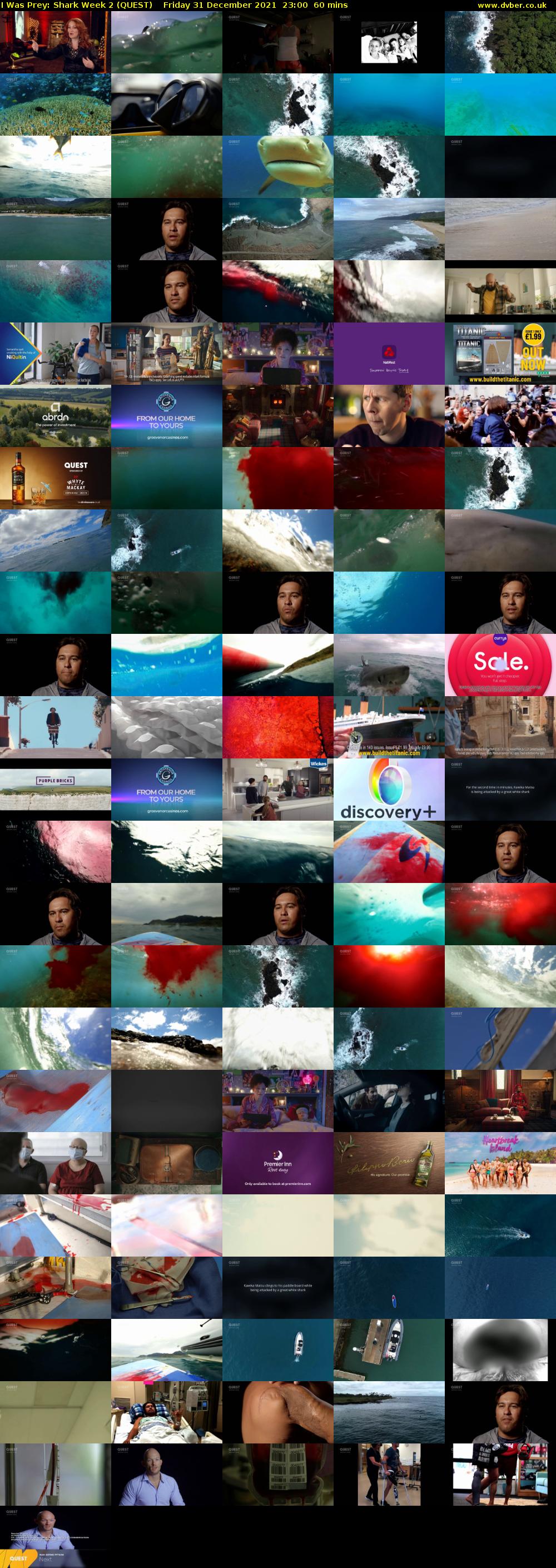 I Was Prey: Shark Week 2 (QUEST) Friday 31 December 2021 23:00 - 00:00