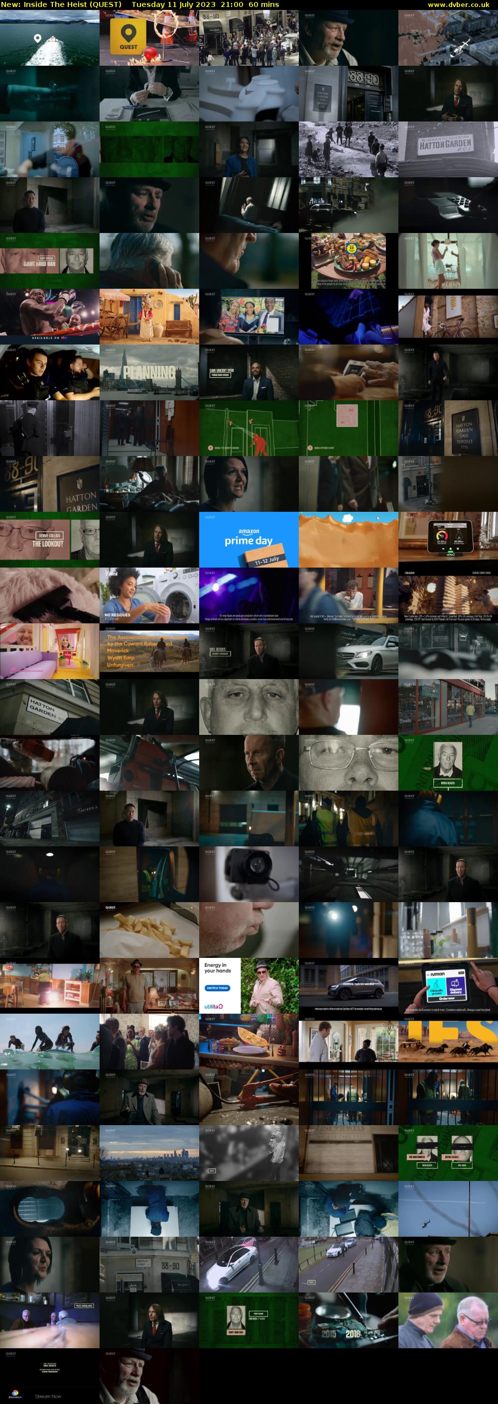 Inside The Heist (QUEST) Tuesday 11 July 2023 21:00 - 22:00