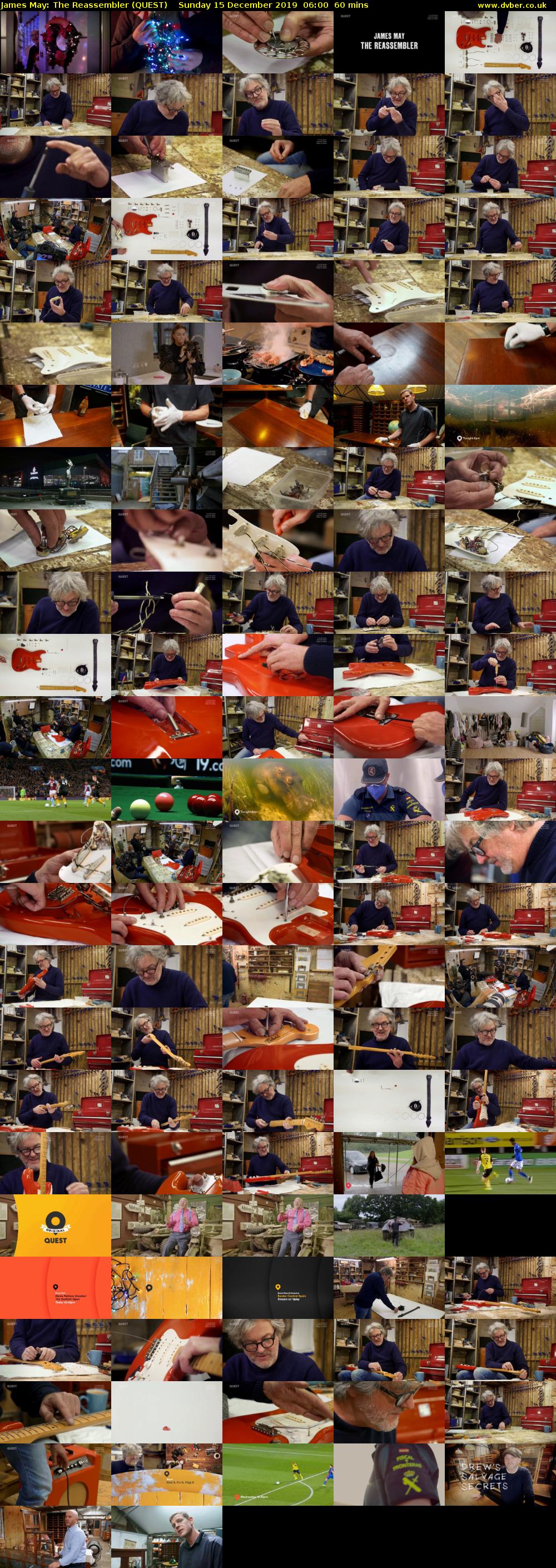 James May: The Reassembler (QUEST) Sunday 15 December 2019 06:00 - 07:00