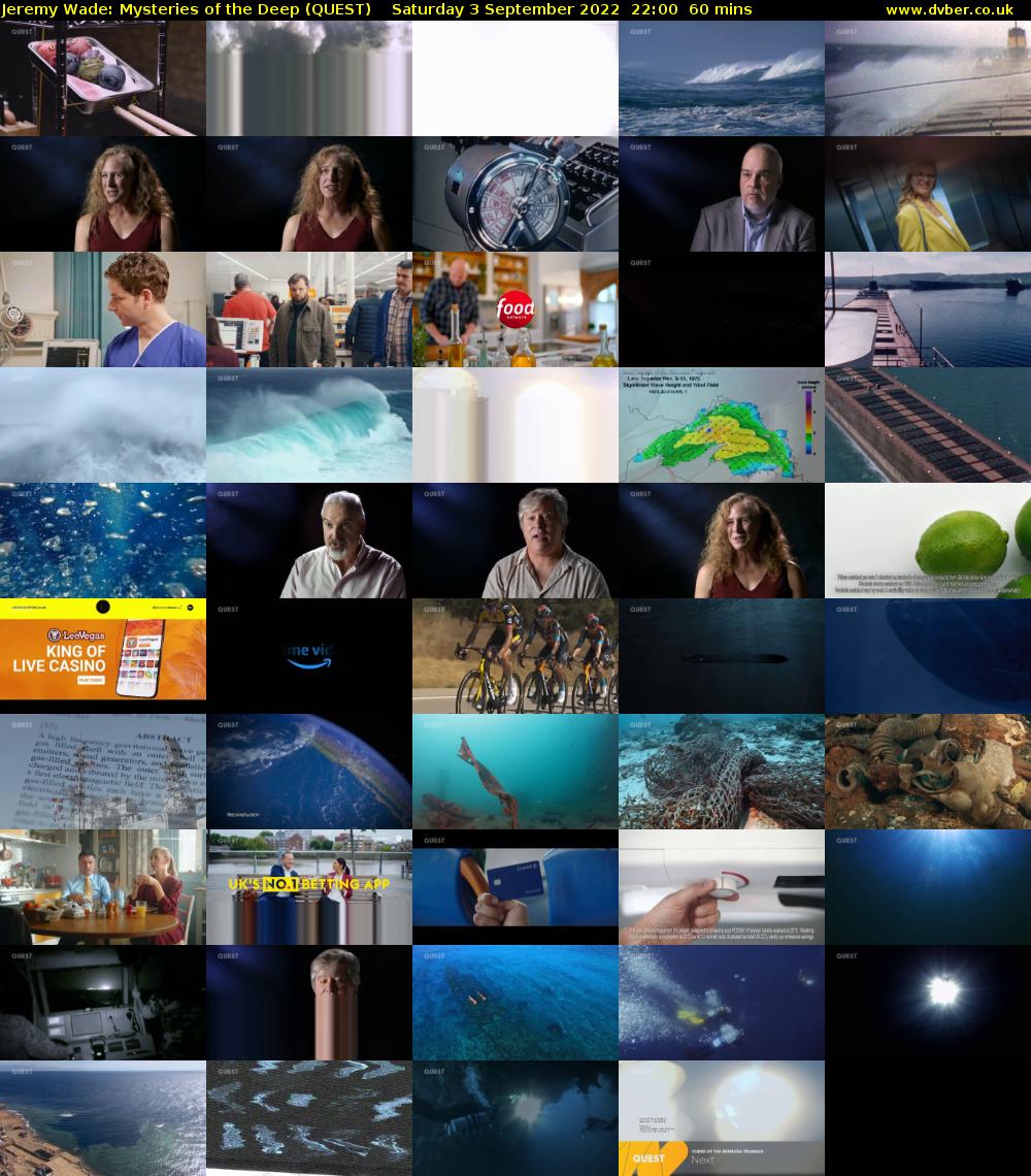 Jeremy Wade: Mysteries of the Deep (QUEST) Saturday 3 September 2022 22:00 - 23:00