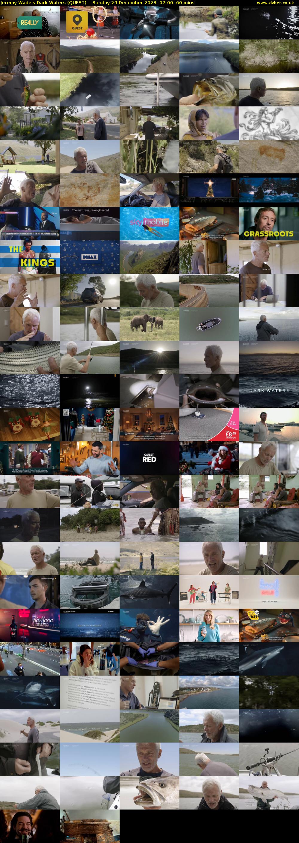 Jeremy Wade's Dark Waters (QUEST) Sunday 24 December 2023 07:00 - 08:00