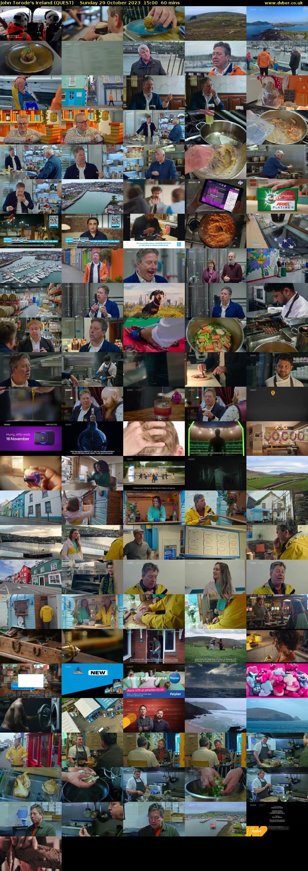 John Torode's Ireland (QUEST) Sunday 29 October 2023 15:00 - 16:00