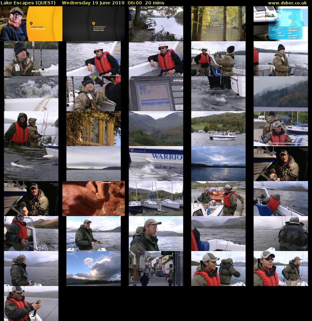 Lake Escapes (QUEST) Wednesday 19 June 2019 06:00 - 06:20