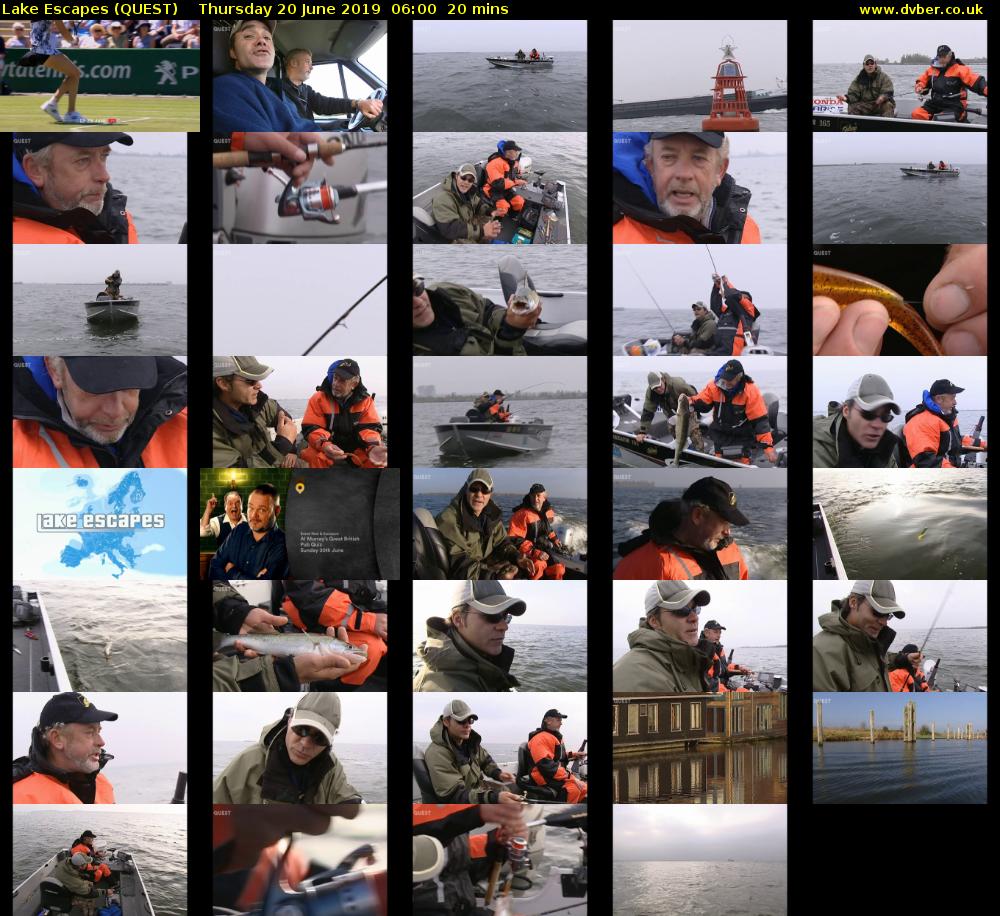 Lake Escapes (QUEST) Thursday 20 June 2019 06:00 - 06:20