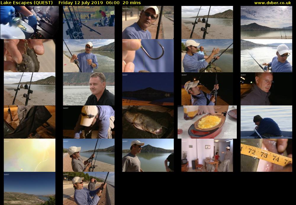 Lake Escapes (QUEST) Friday 12 July 2019 06:00 - 06:20