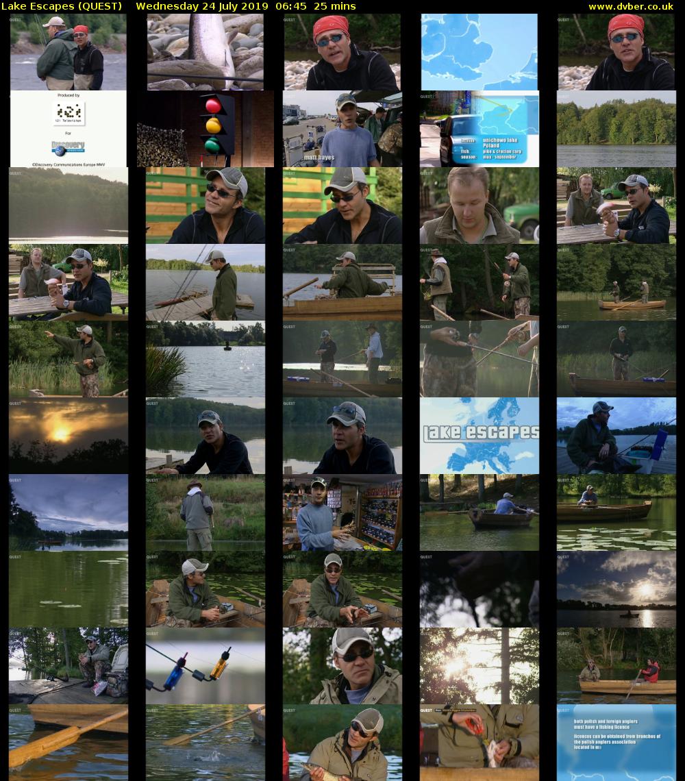 Lake Escapes (QUEST) Wednesday 24 July 2019 06:45 - 07:10