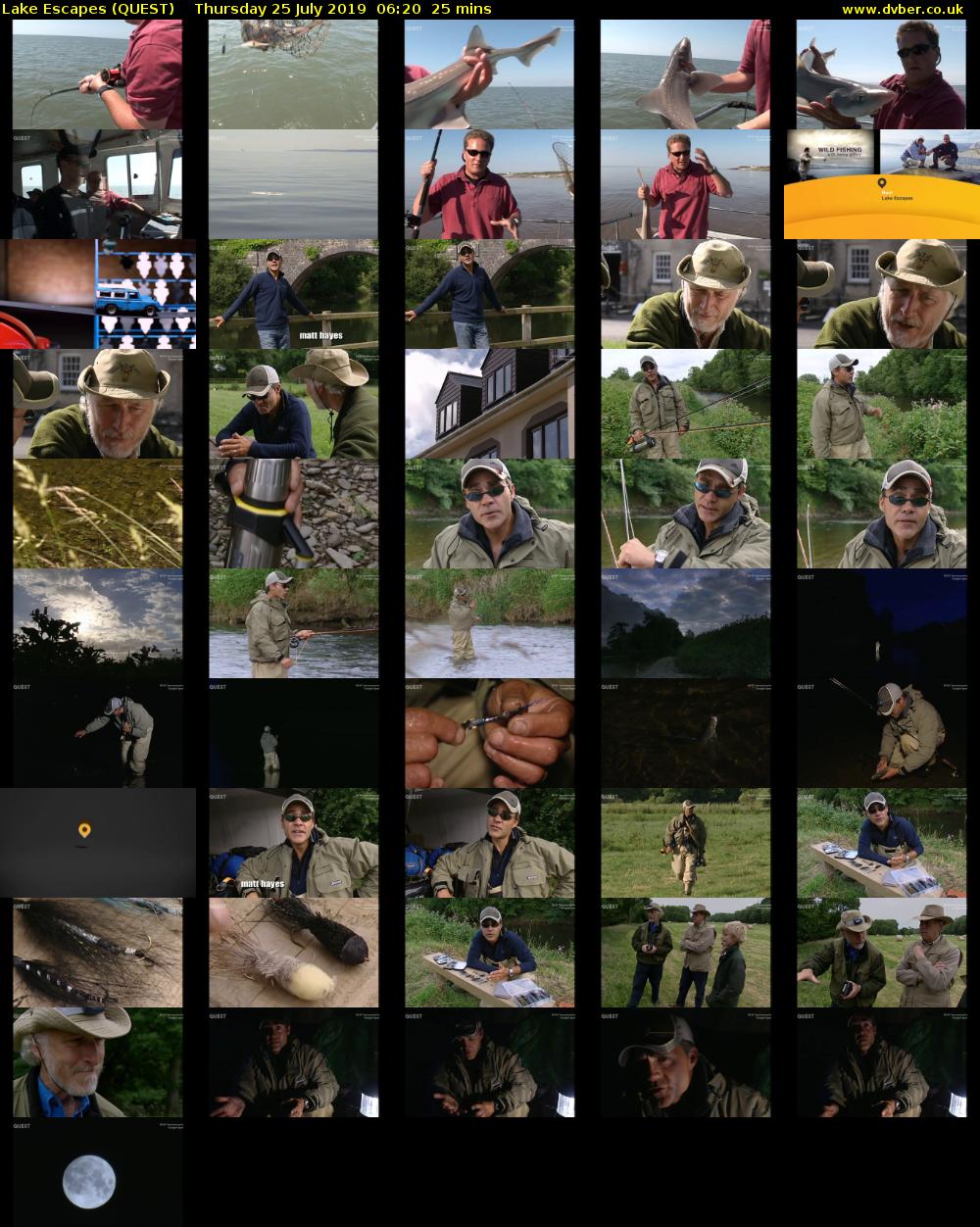 Lake Escapes (QUEST) Thursday 25 July 2019 06:20 - 06:45