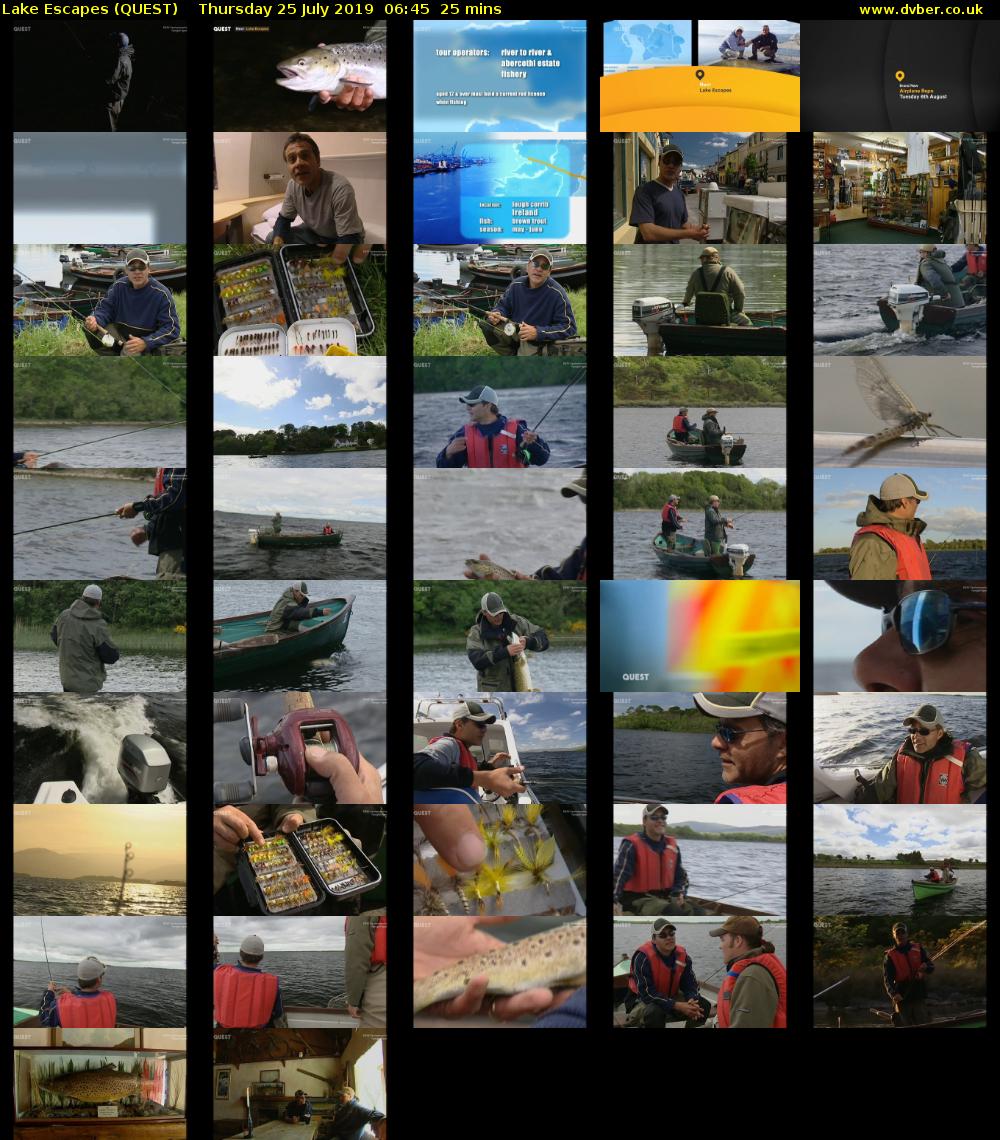 Lake Escapes (QUEST) Thursday 25 July 2019 06:45 - 07:10