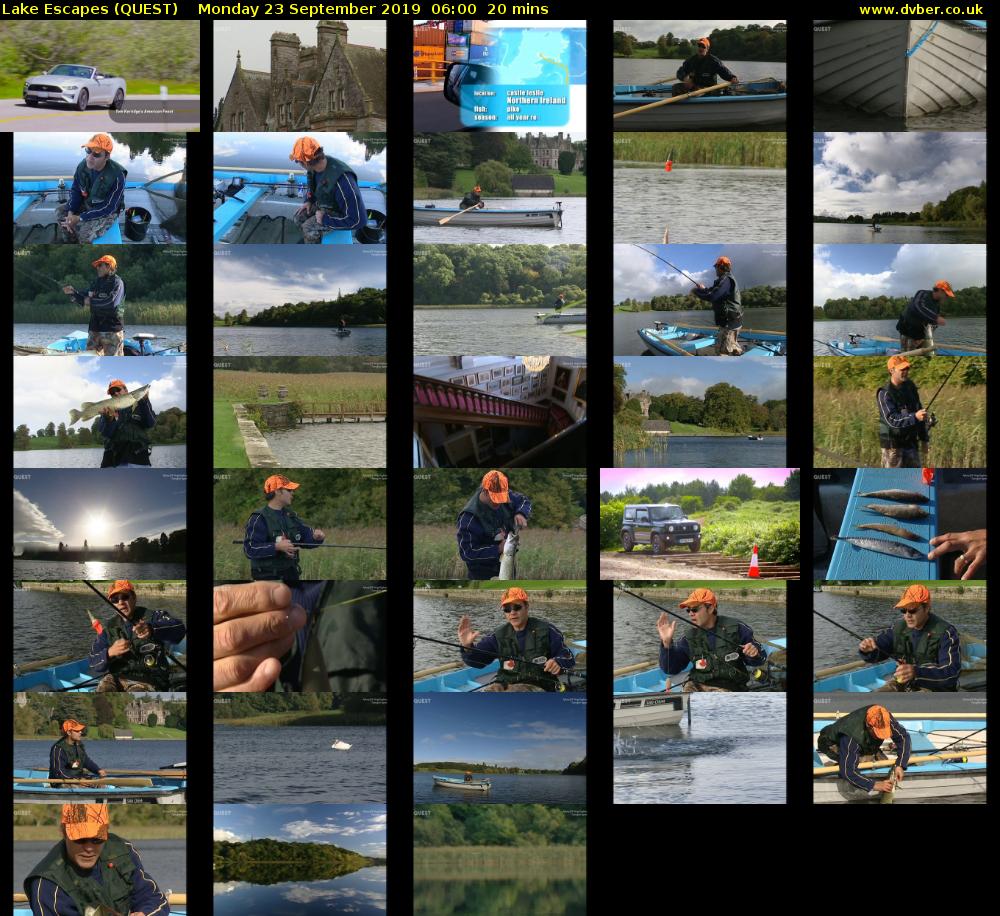 Lake Escapes (QUEST) Monday 23 September 2019 06:00 - 06:20