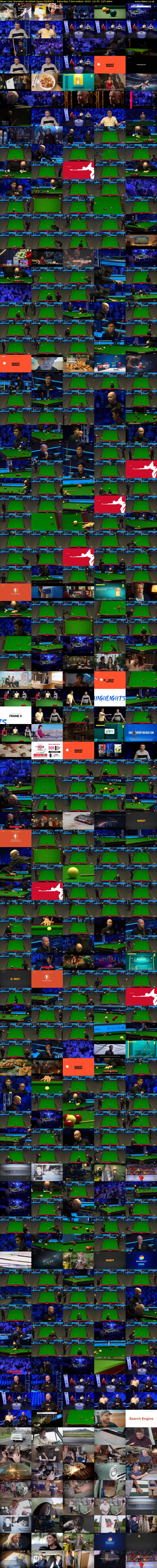 Live Snooker: Scottish Open (QUEST) Saturday 3 December 2022 12:45 - 16:30