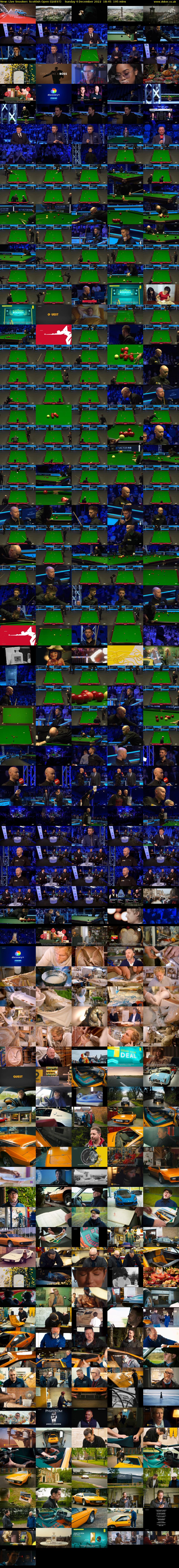 Live Snooker: Scottish Open (QUEST) Sunday 4 December 2022 18:45 - 22:00