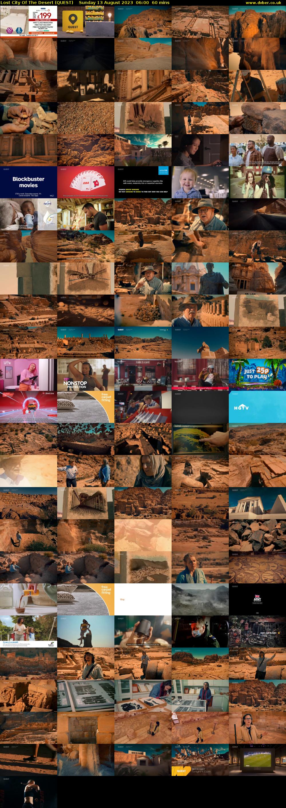 Lost City Of The Desert (QUEST) Sunday 13 August 2023 06:00 - 07:00