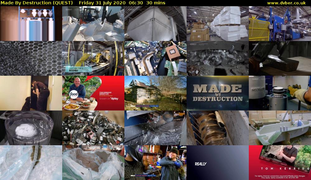 Made By Destruction (QUEST) Friday 31 July 2020 06:30 - 07:00