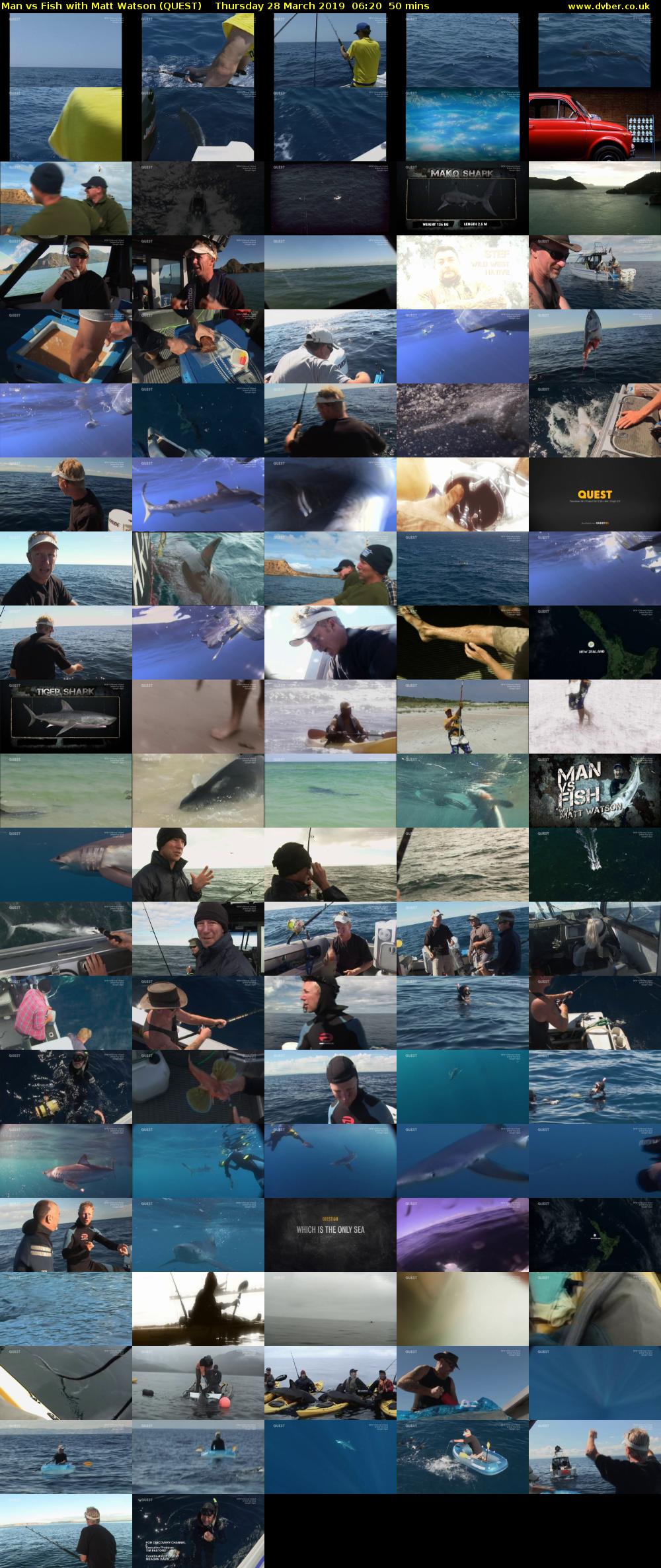 Man vs Fish with Matt Watson (QUEST) Thursday 28 March 2019 06:20 - 07:10