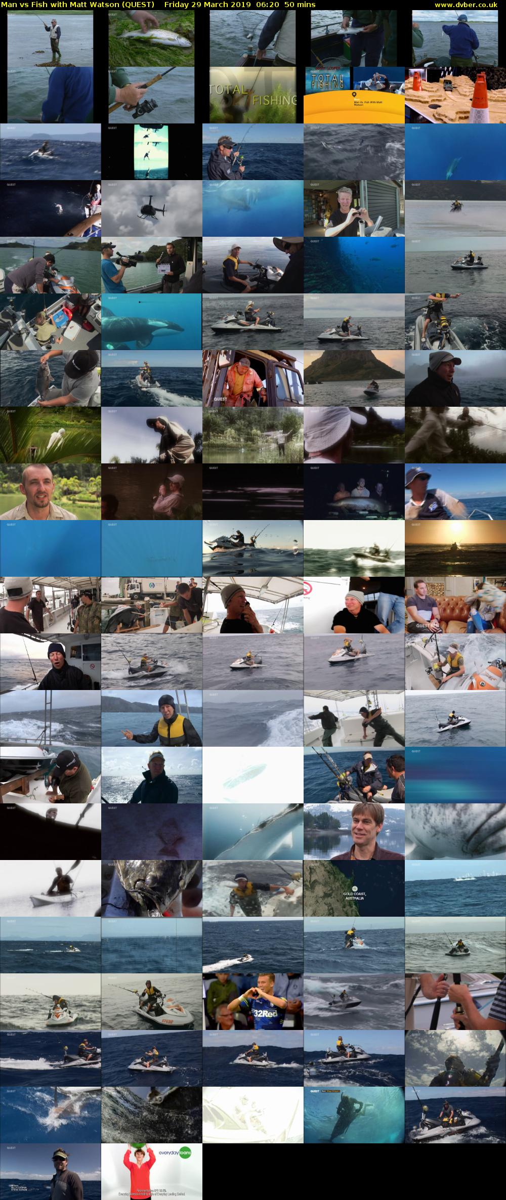 Man vs Fish with Matt Watson (QUEST) Friday 29 March 2019 06:20 - 07:10