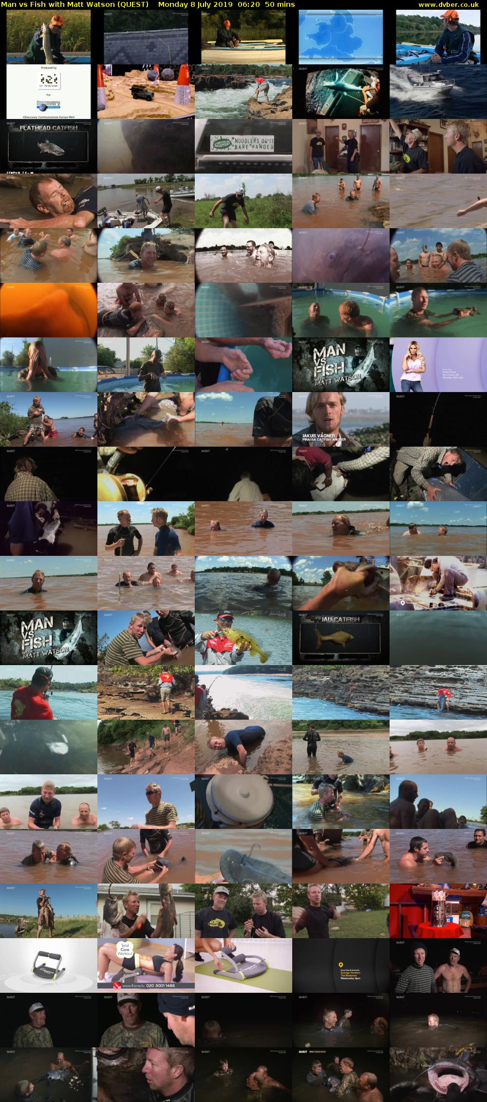 Man vs Fish with Matt Watson (QUEST) Monday 8 July 2019 06:20 - 07:10