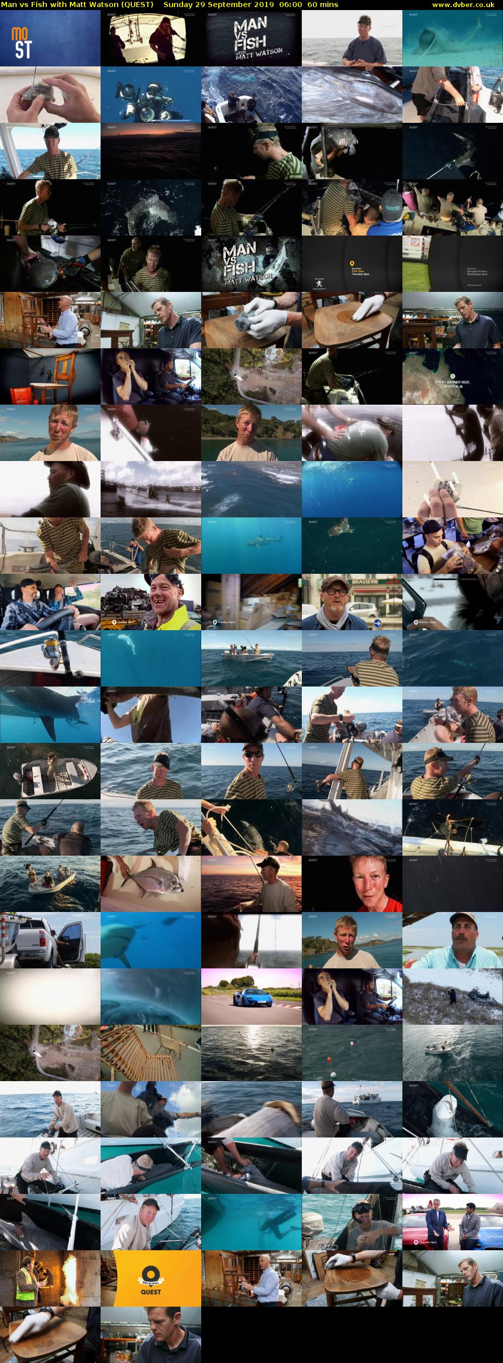 Man vs Fish with Matt Watson (QUEST) Sunday 29 September 2019 06:00 - 07:00