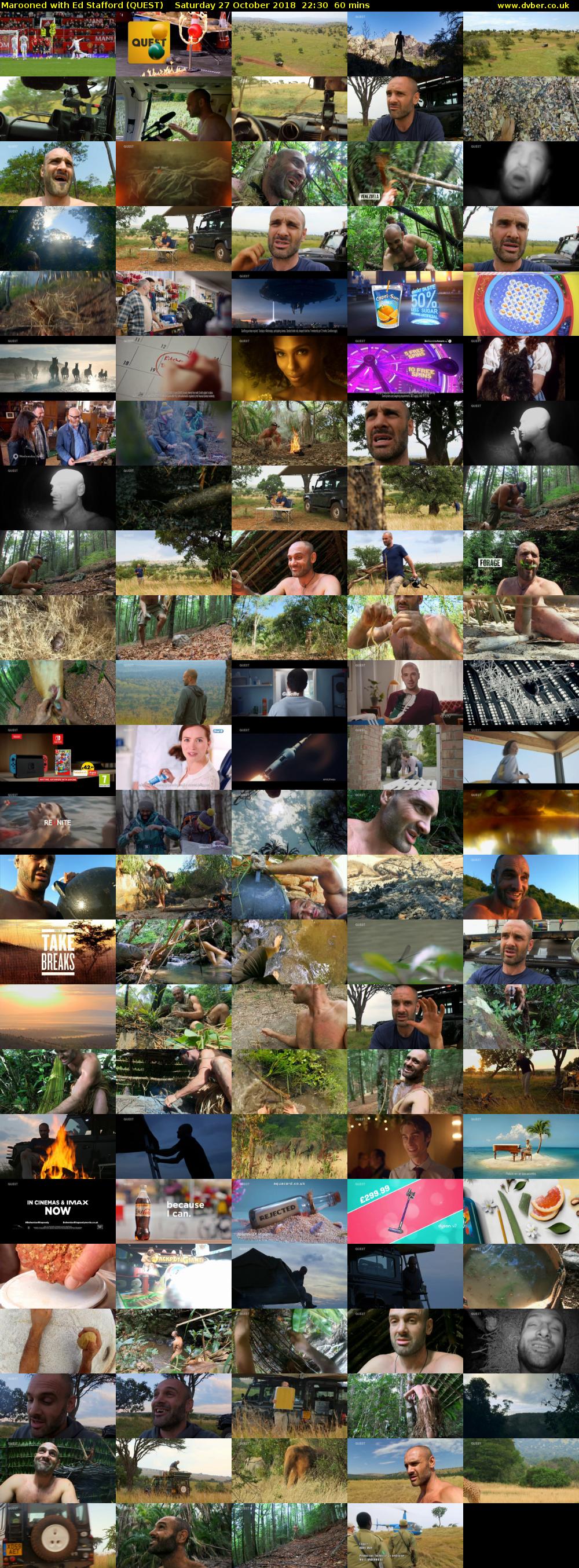 Marooned with Ed Stafford (QUEST) Saturday 27 October 2018 22:30 - 23:30