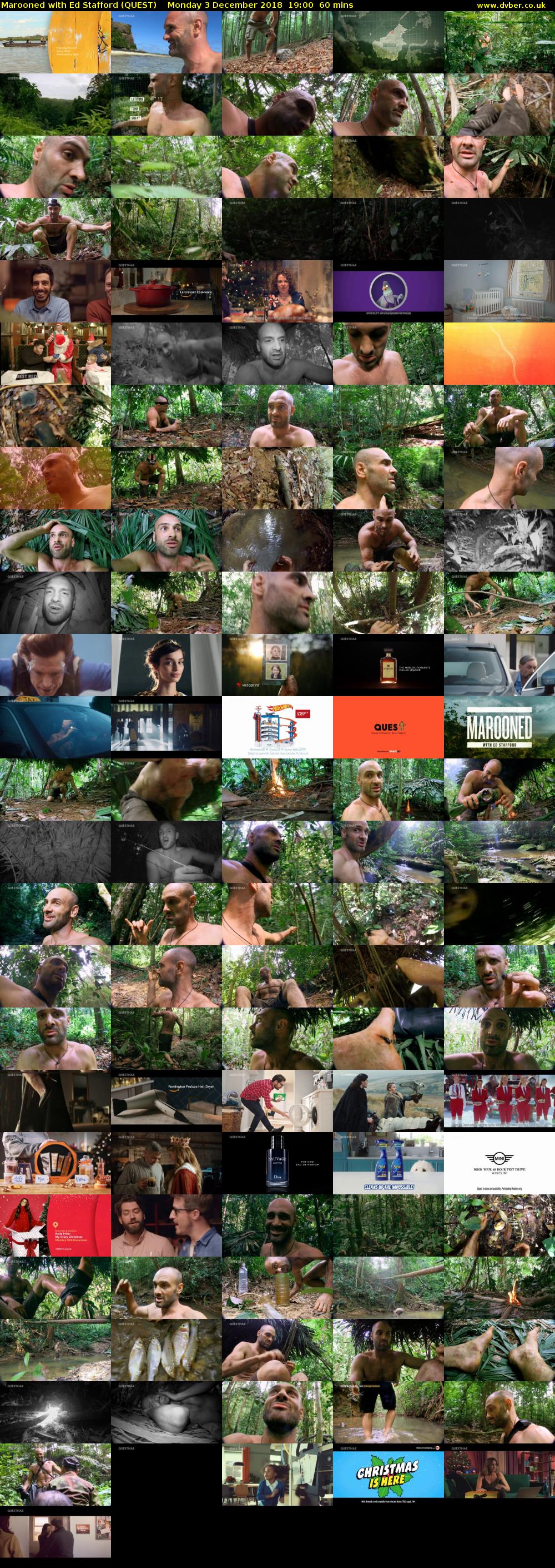 Marooned with Ed Stafford (QUEST) Monday 3 December 2018 19:00 - 20:00