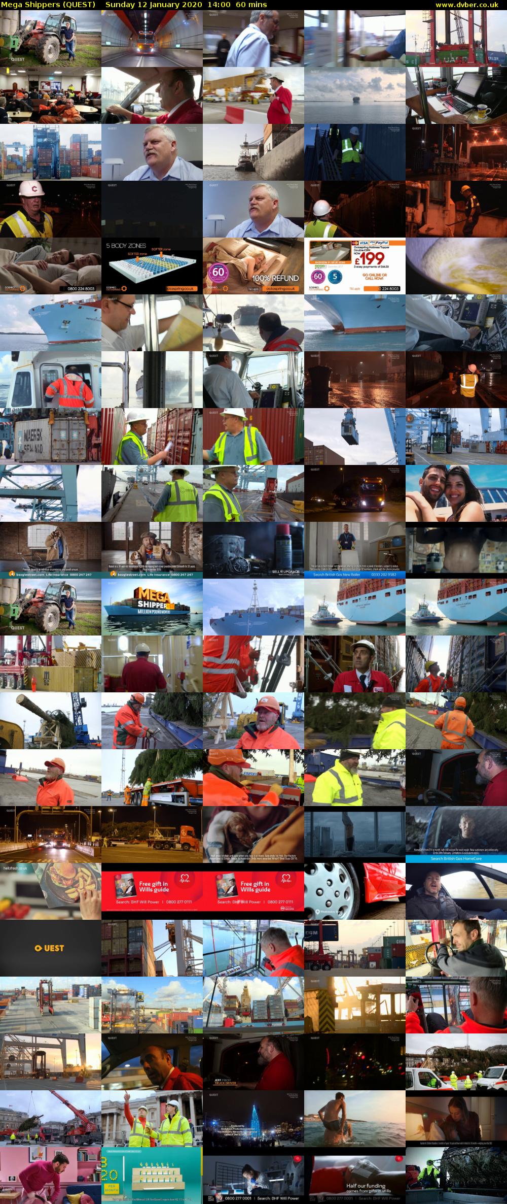 Mega Shippers (QUEST) Sunday 12 January 2020 14:00 - 15:00