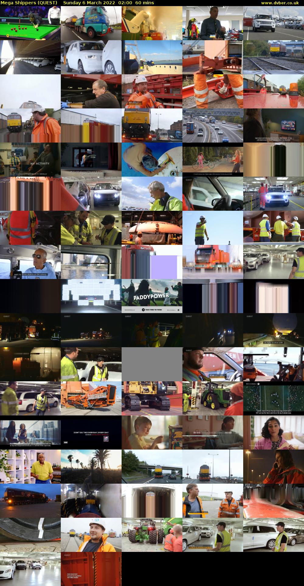 Mega Shippers (QUEST) Sunday 6 March 2022 02:00 - 03:00