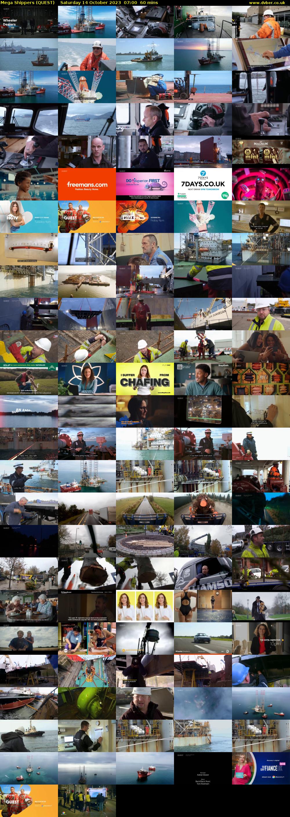 Mega Shippers (QUEST) Saturday 14 October 2023 07:00 - 08:00