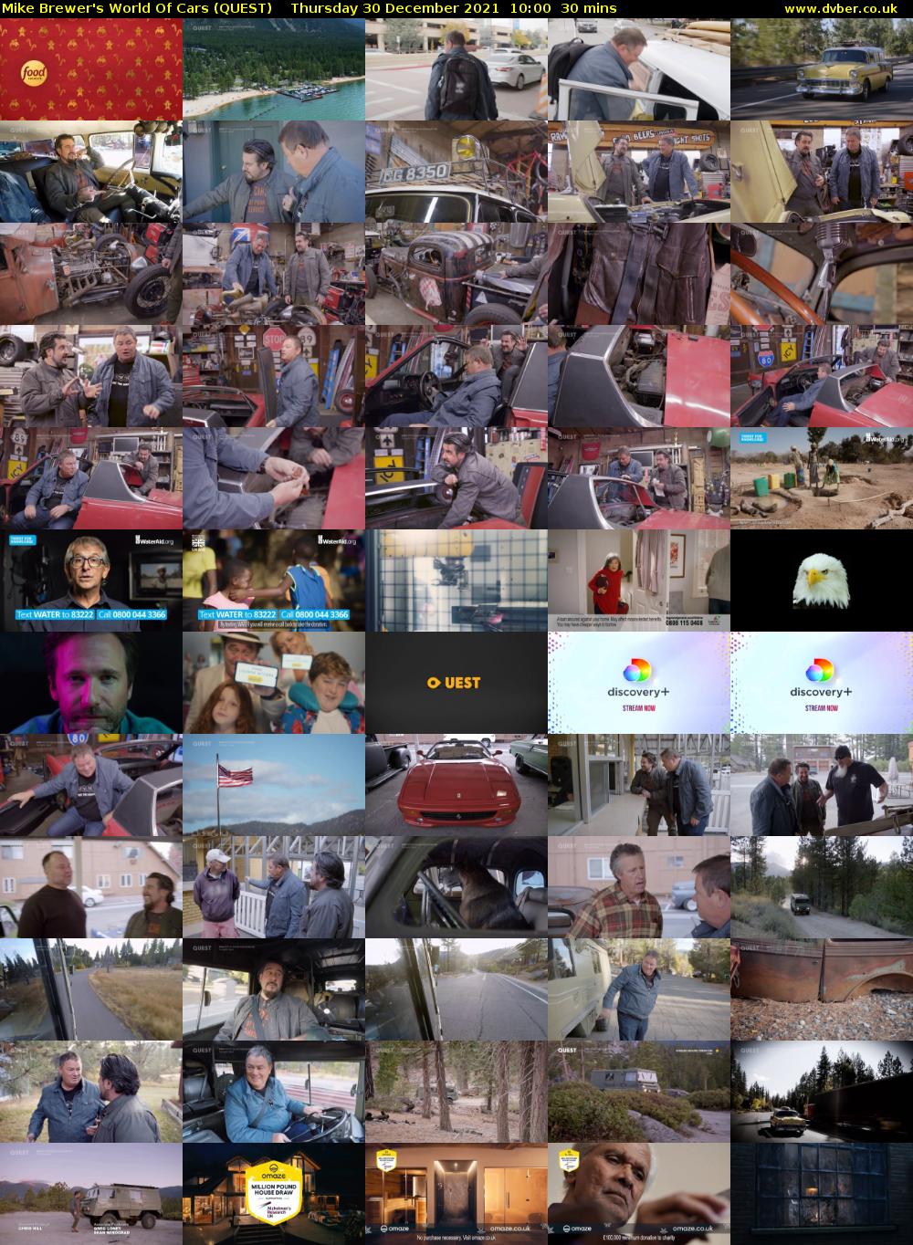Mike Brewer's World Of Cars (QUEST) Thursday 30 December 2021 10:00 - 10:30