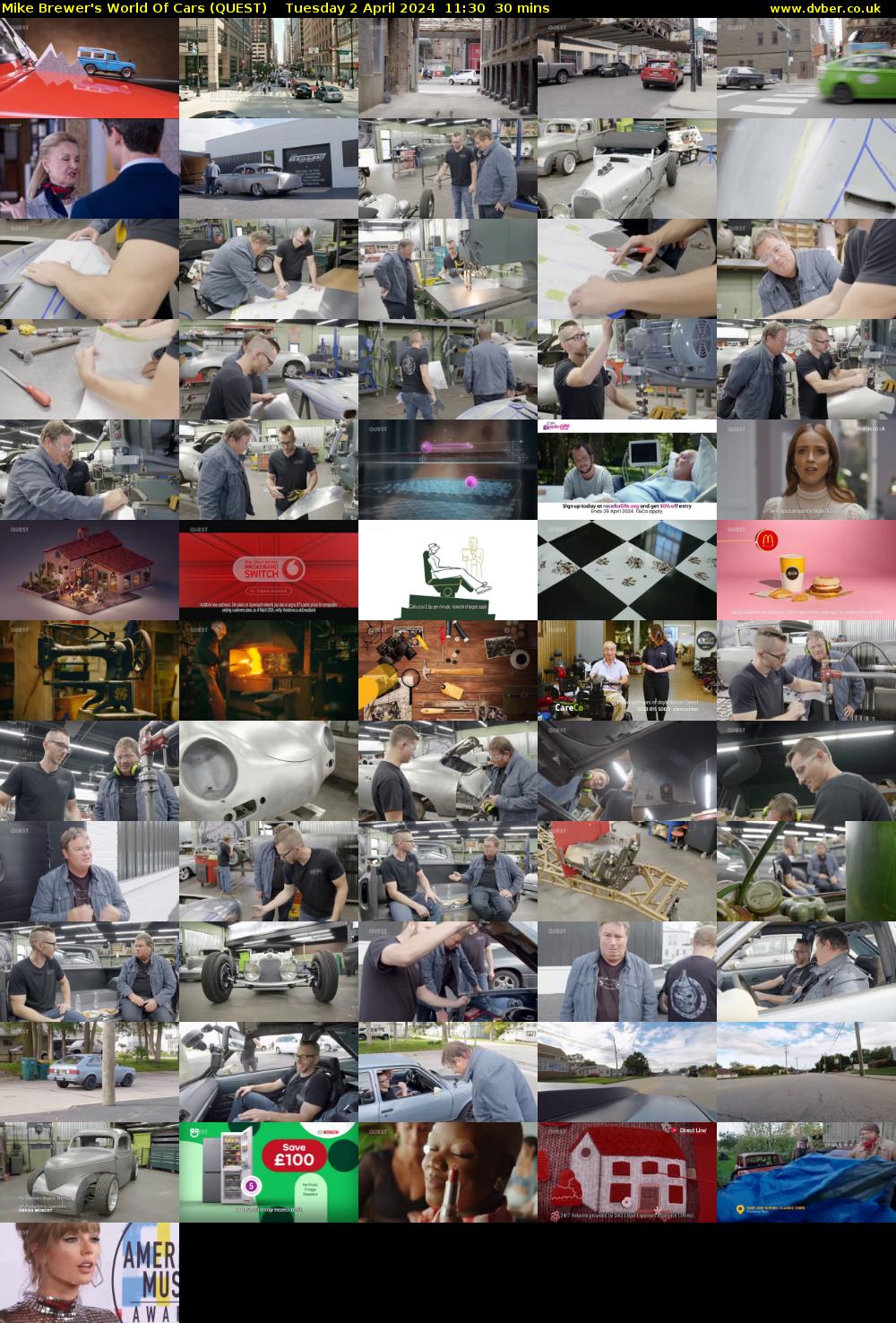 Mike Brewer's World Of Cars (QUEST) Tuesday 2 April 2024 11:30 - 12:00