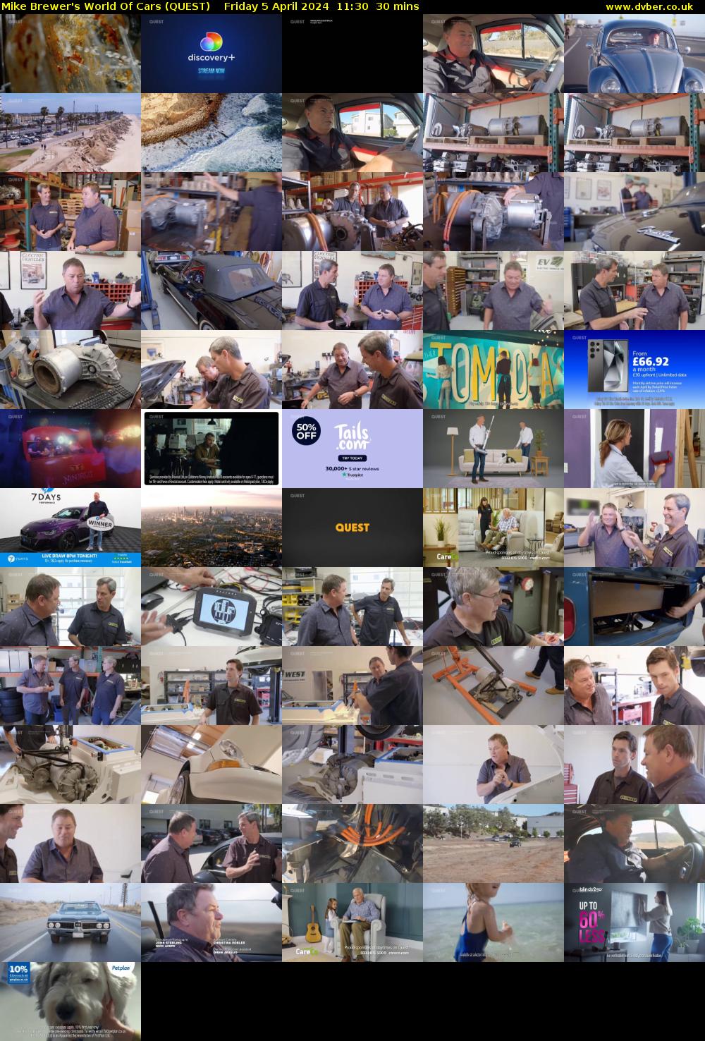 Mike Brewer's World Of Cars (QUEST) Friday 5 April 2024 11:30 - 12:00