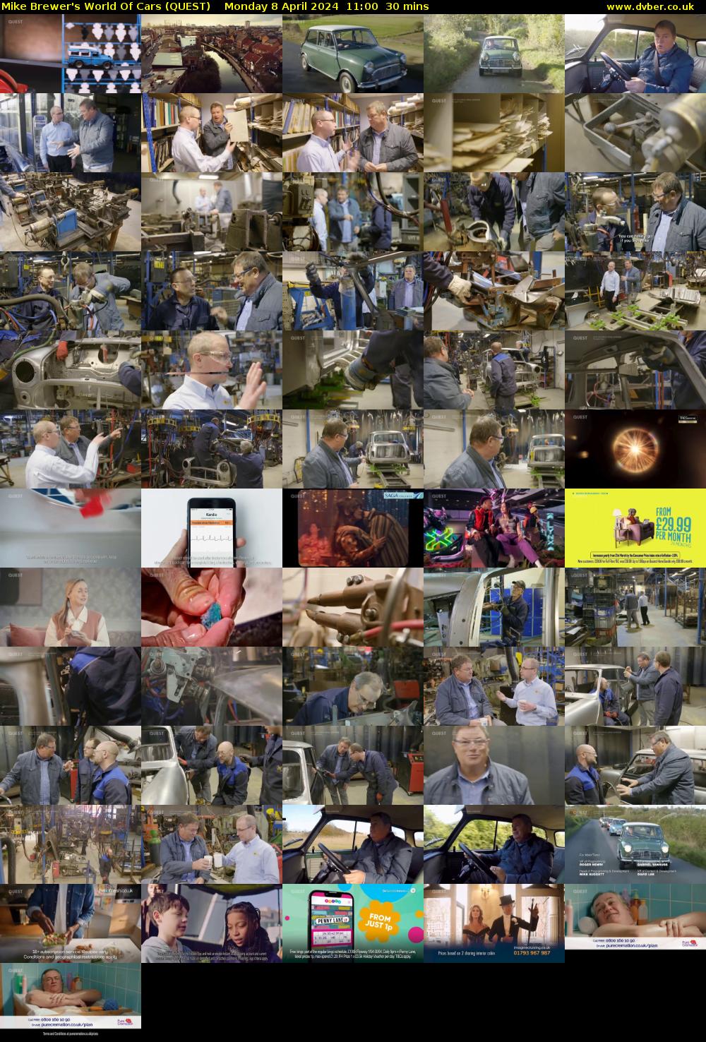 Mike Brewer's World Of Cars (QUEST) Monday 8 April 2024 11:00 - 11:30