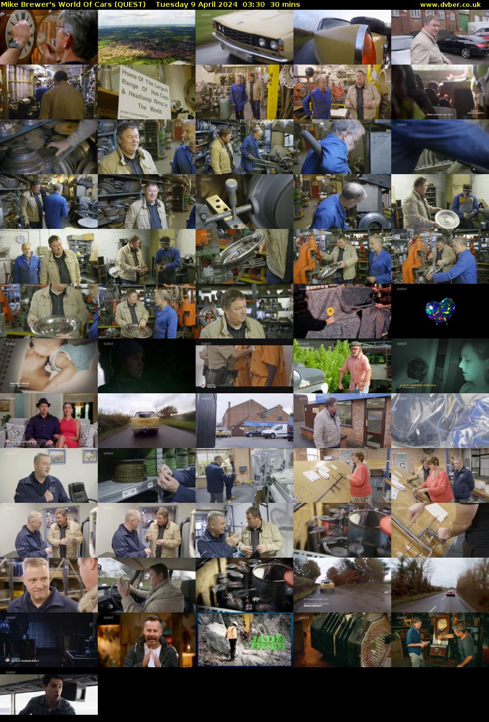 Mike Brewer's World Of Cars (QUEST) Tuesday 9 April 2024 03:30 - 04:00
