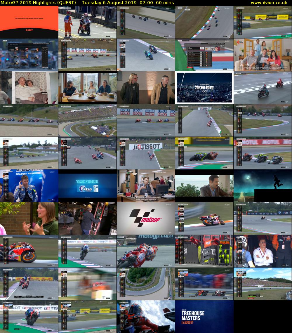 MotoGP 2019 Highlights (QUEST) Tuesday 6 August 2019 07:00 - 08:00