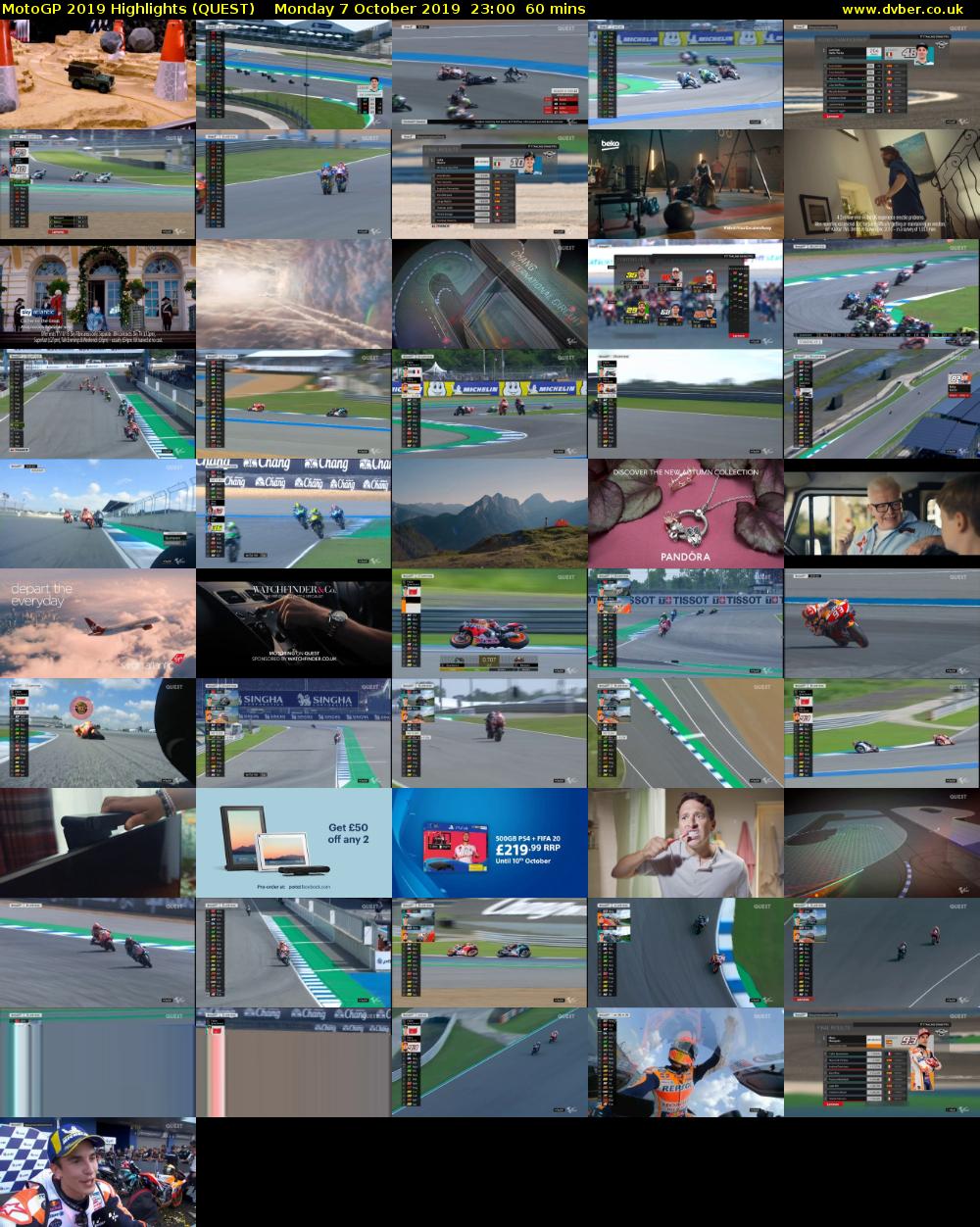 MotoGP 2019 Highlights (QUEST) Monday 7 October 2019 23:00 - 00:00