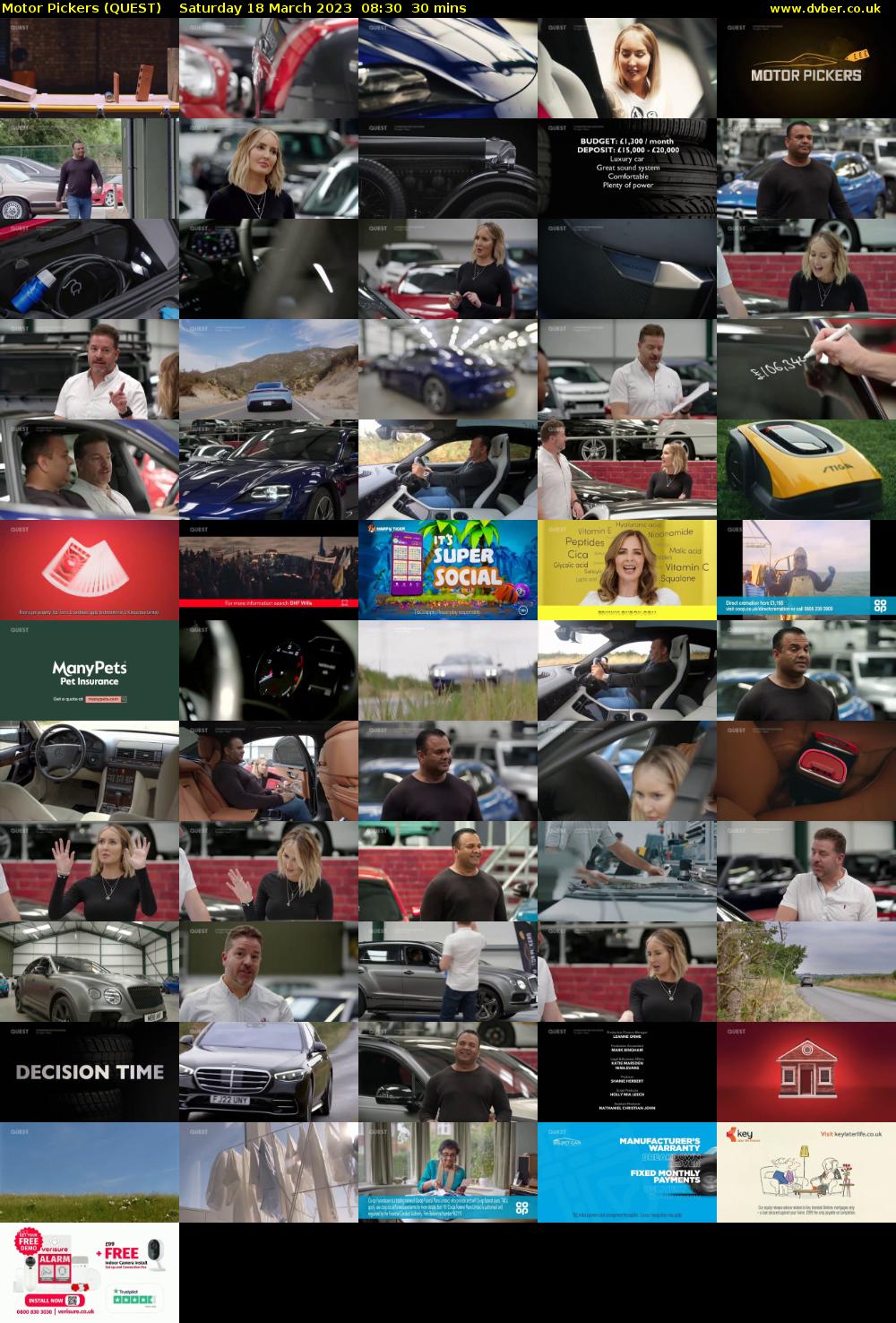 Motor Pickers (QUEST) Saturday 18 March 2023 08:30 - 09:00