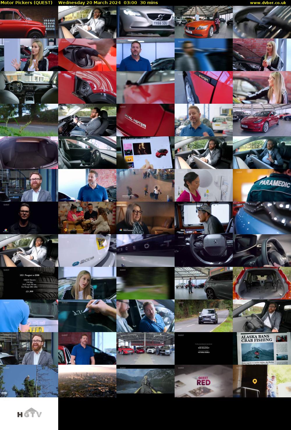 Motor Pickers (QUEST) Wednesday 20 March 2024 03:00 - 03:30