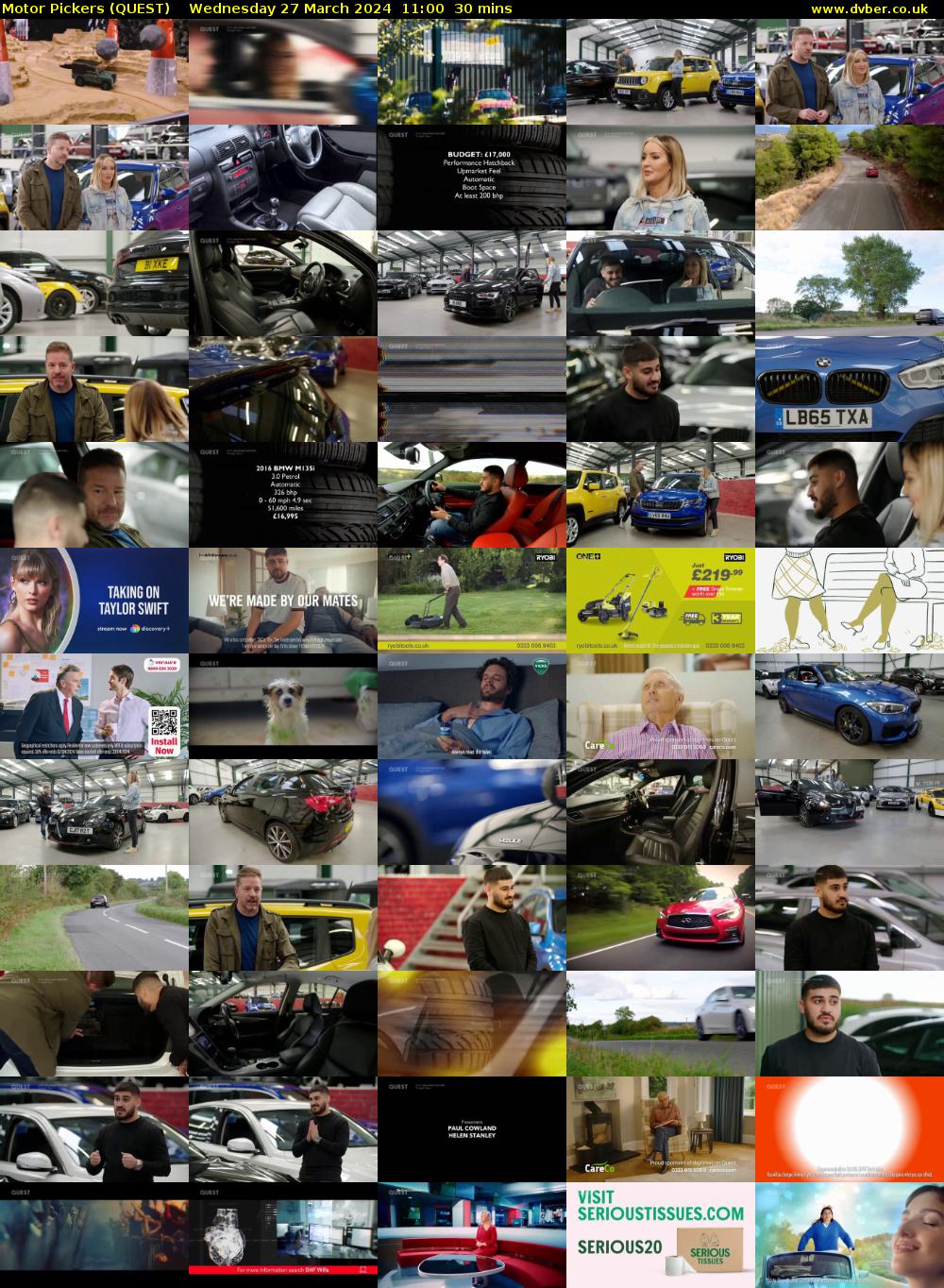 Motor Pickers (QUEST) Wednesday 27 March 2024 11:00 - 11:30
