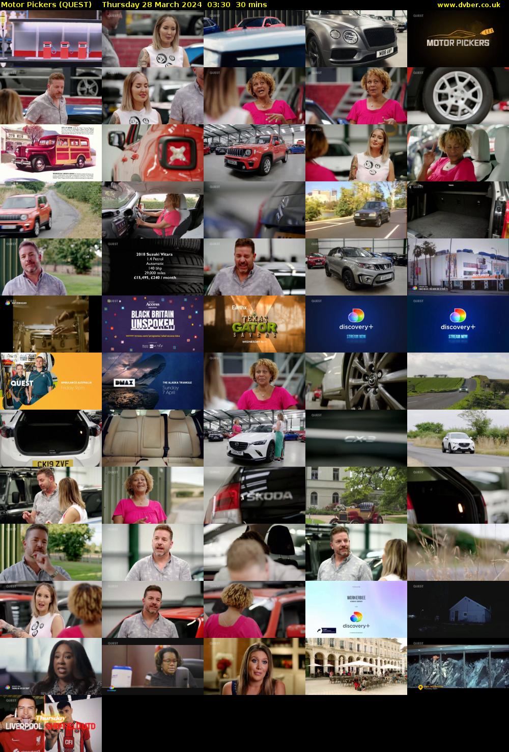 Motor Pickers (QUEST) Thursday 28 March 2024 03:30 - 04:00