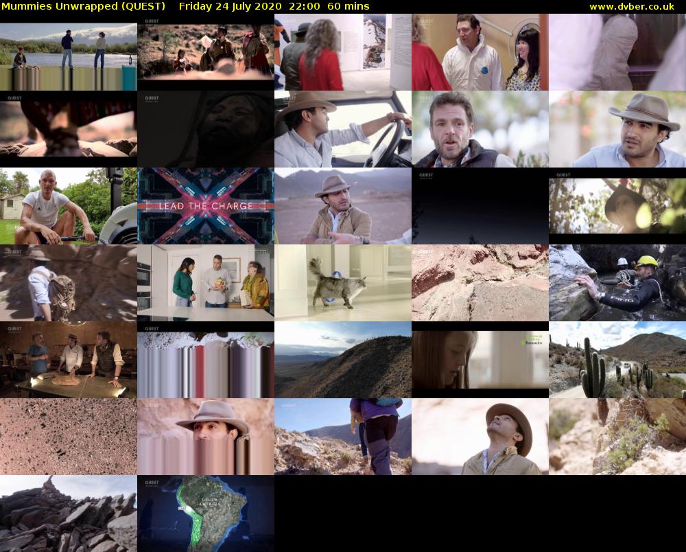 Mummies Unwrapped (QUEST) Friday 24 July 2020 22:00 - 23:00