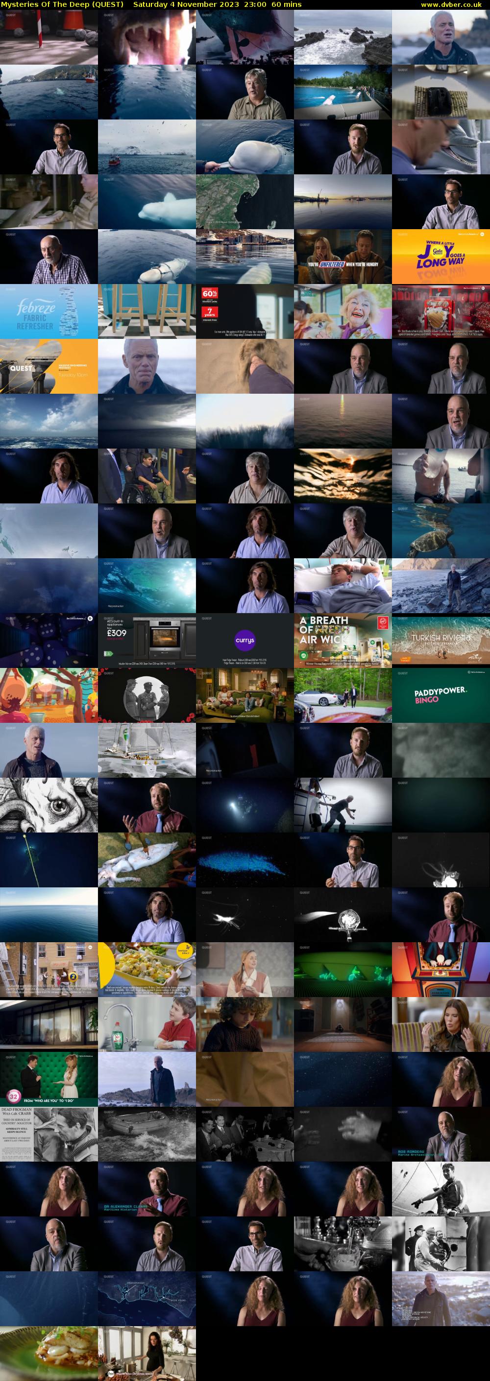 Mysteries Of The Deep (QUEST) Saturday 4 November 2023 23:00 - 00:00