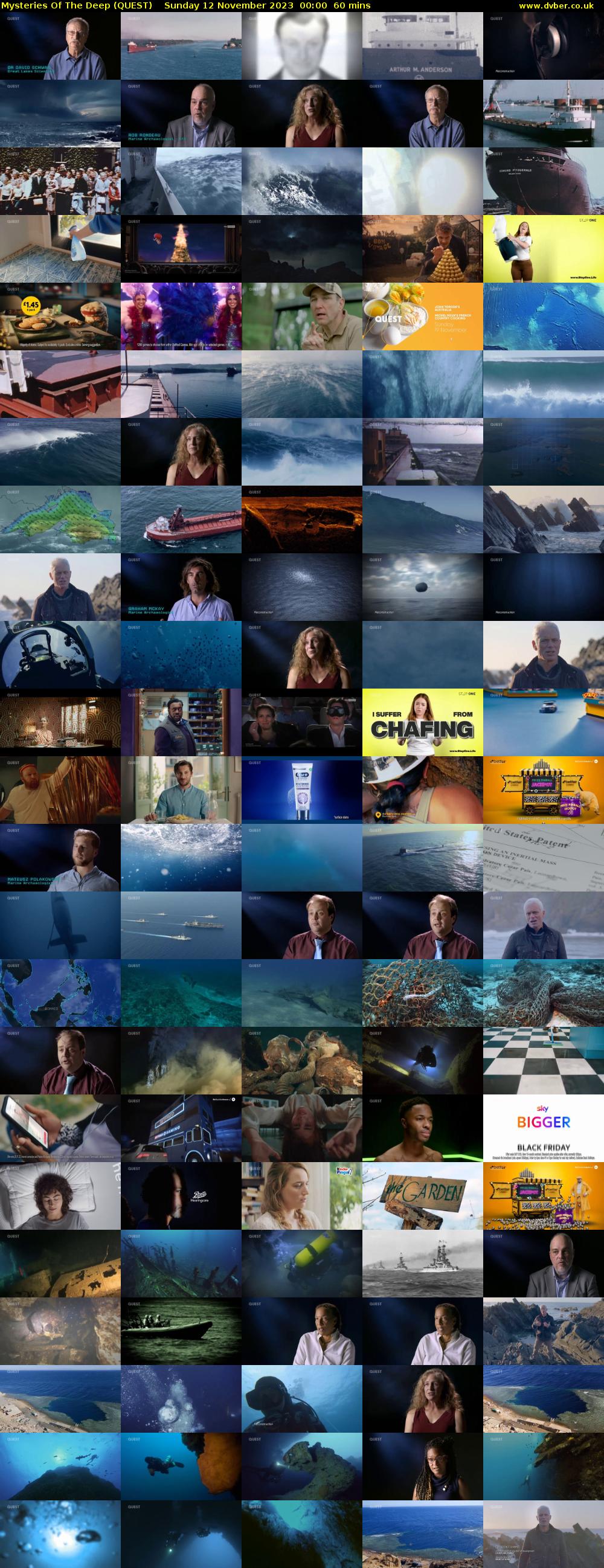 Mysteries Of The Deep (QUEST) Sunday 12 November 2023 00:00 - 01:00