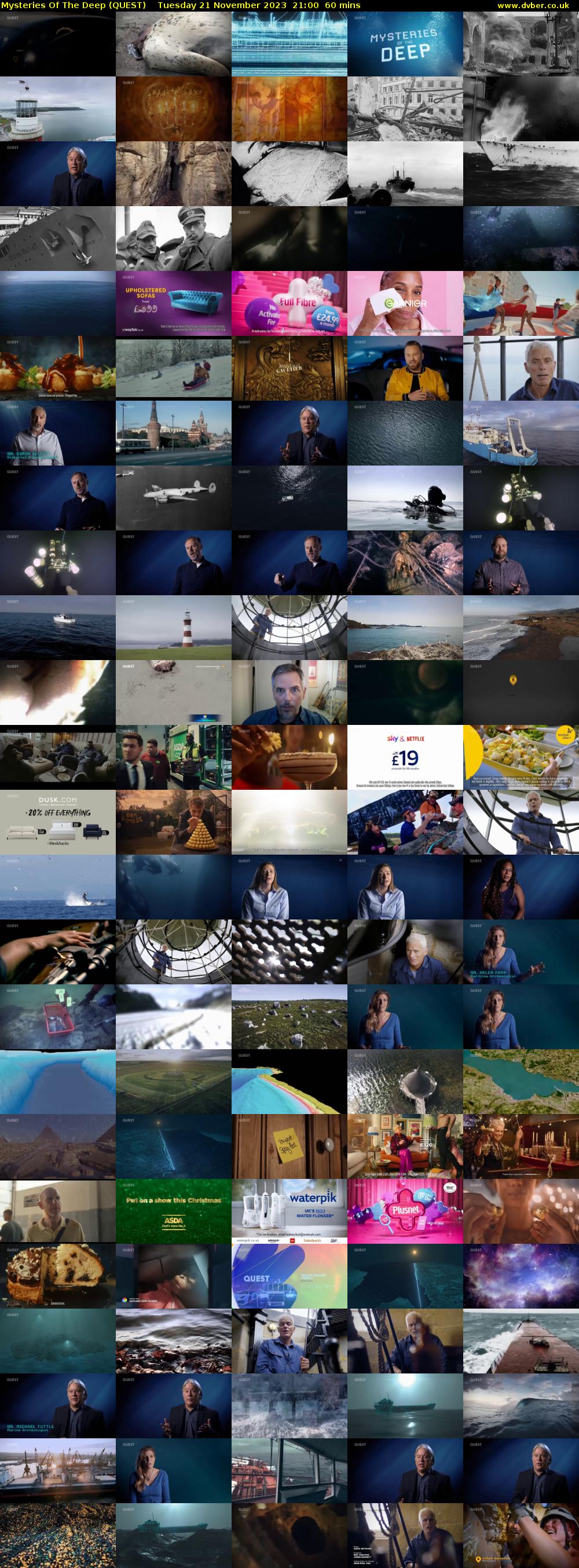 Mysteries Of The Deep (QUEST) Tuesday 21 November 2023 21:00 - 22:00