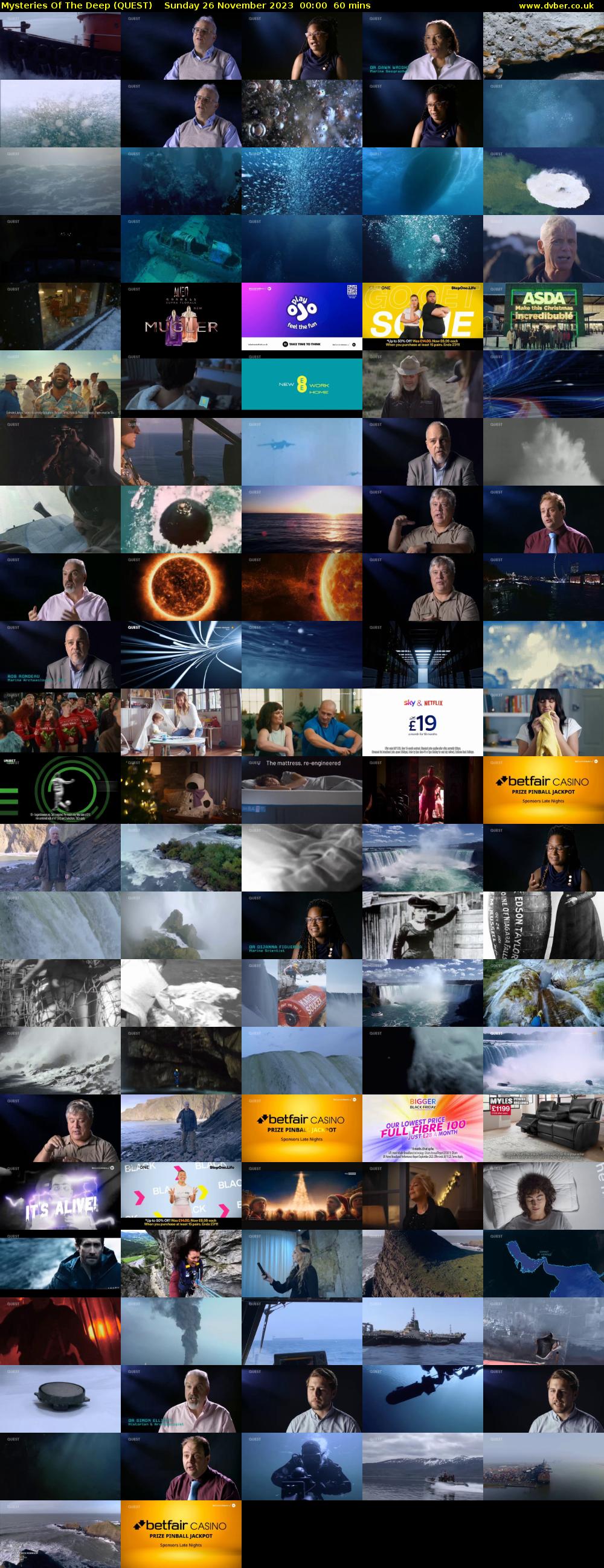 Mysteries Of The Deep (QUEST) Sunday 26 November 2023 00:00 - 01:00