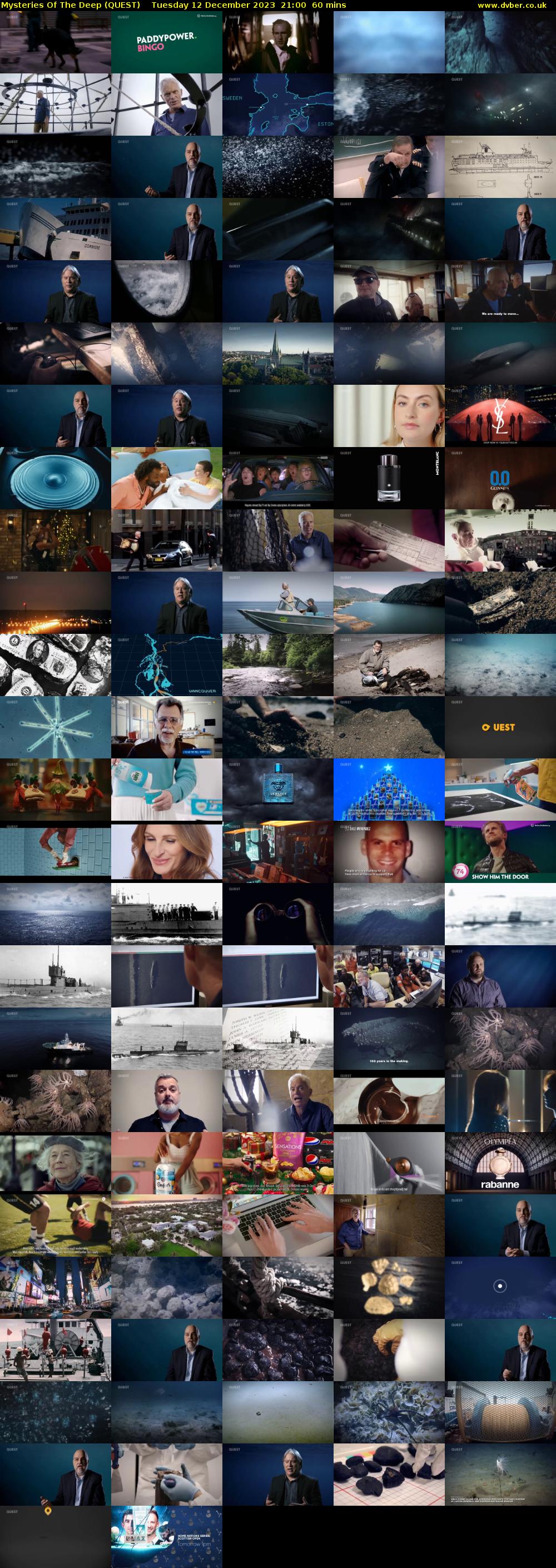 Mysteries Of The Deep (QUEST) Tuesday 12 December 2023 21:00 - 22:00