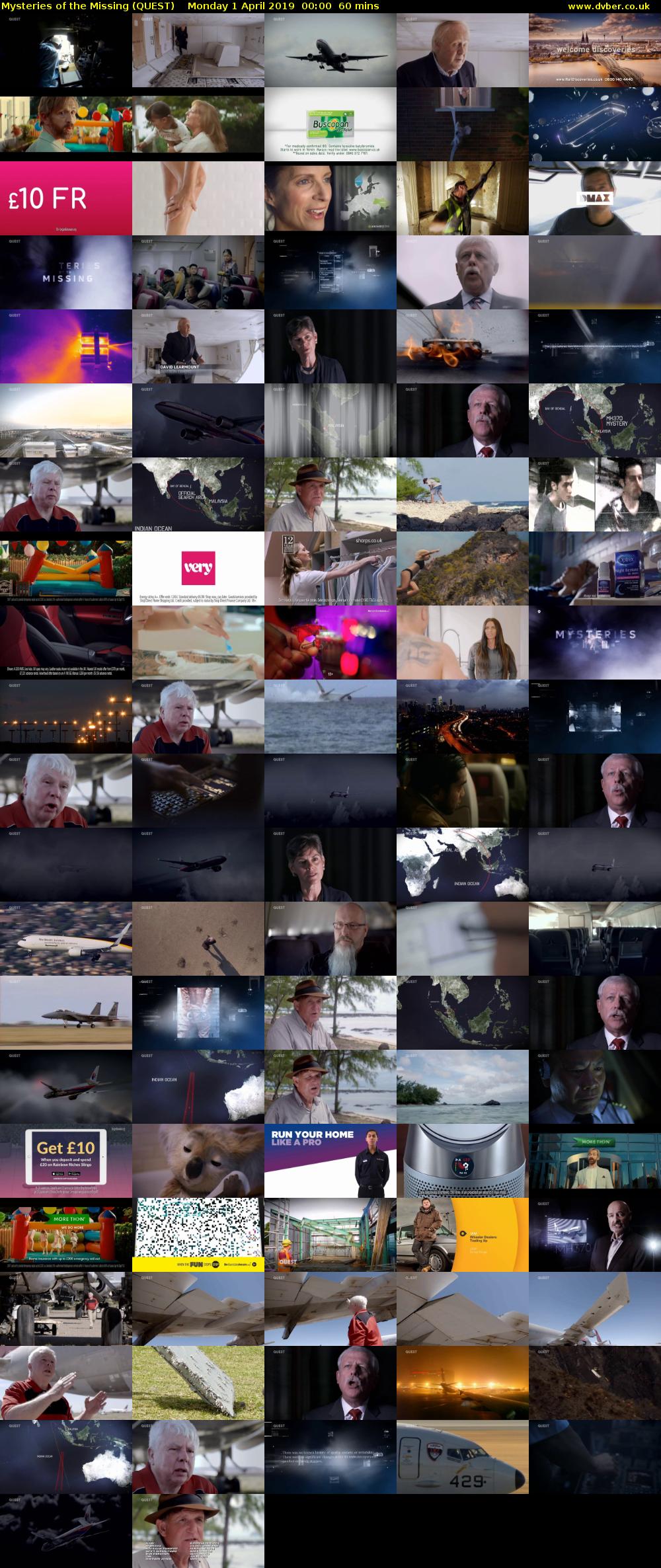 Mysteries of the Missing (QUEST) Monday 1 April 2019 00:00 - 01:00
