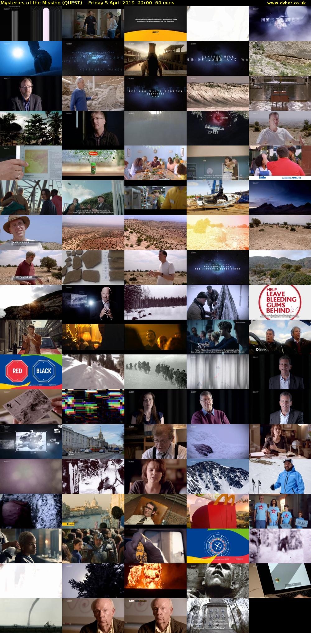 Mysteries of the Missing (QUEST) Friday 5 April 2019 22:00 - 23:00