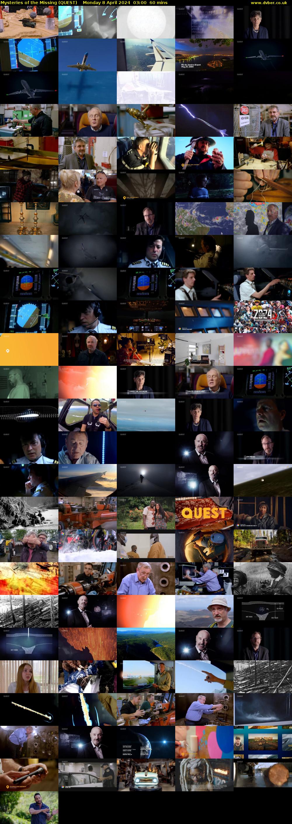 Mysteries of the Missing (QUEST) Monday 8 April 2024 03:00 - 04:00