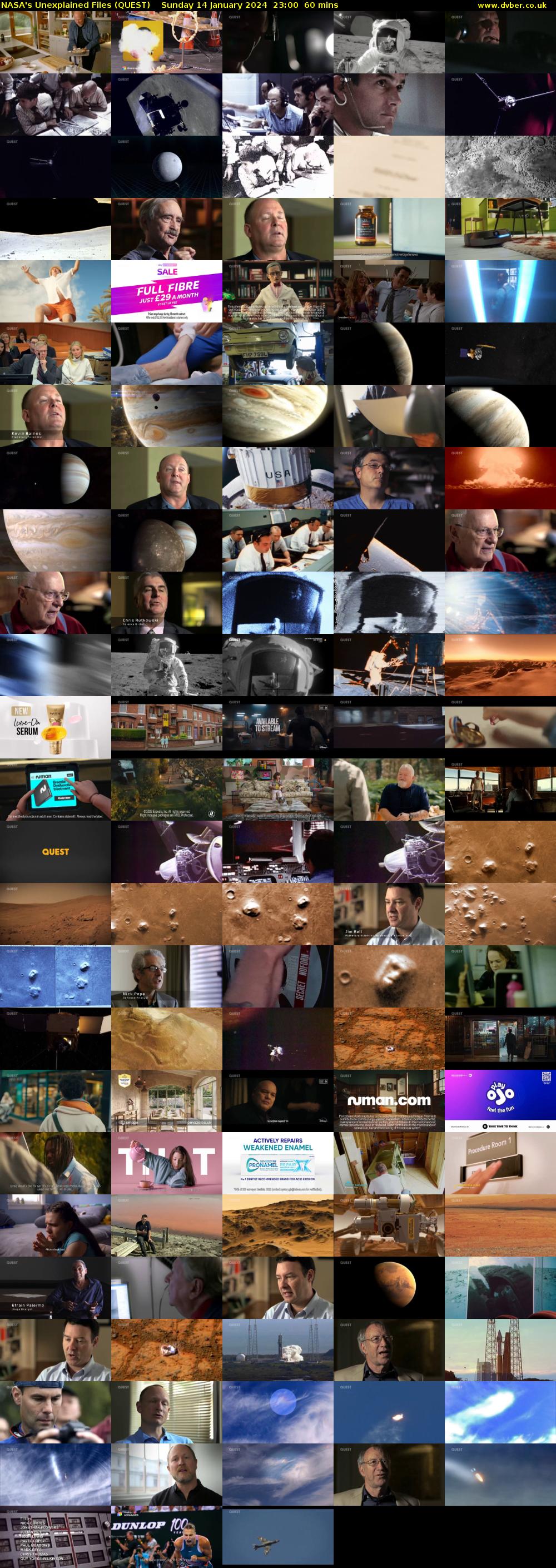 NASA's Unexplained Files (QUEST) Sunday 14 January 2024 23:00 - 00:00