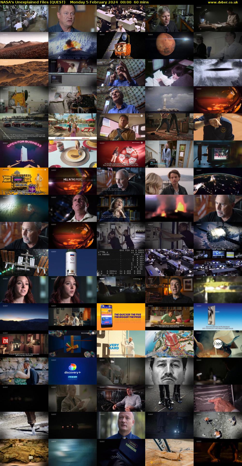 NASA's Unexplained Files (QUEST) Monday 5 February 2024 00:00 - 01:00